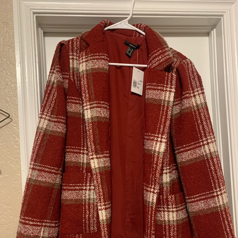 Plaid Tweed Blazer